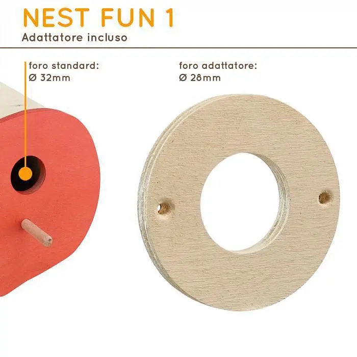 Будиночок-гніздо для диких птахів Ferplast NEST FUN 1 - фото 3
