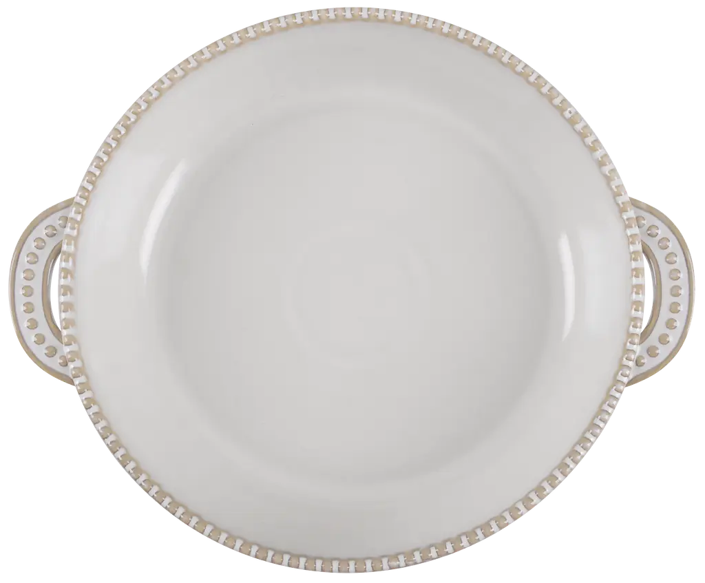 Форма для запекания Limited Edition Allegra Biege круглая каменная керамика 25.5x21x5.5 см (GJH012-25-2-129) - фото 4