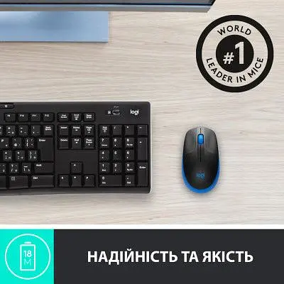 Комп'ютерна мишка Logitech M190 Blue (910-005907) - фото 5