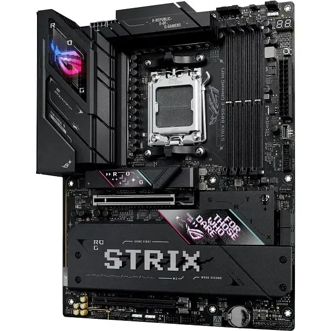 Материнская плата Asus Rog Strix B850-E Gaming WIFI sAM5 B850 4xDDR5 M.2 HDMI DP USB Type-C WiFi BT ATX - фото 4