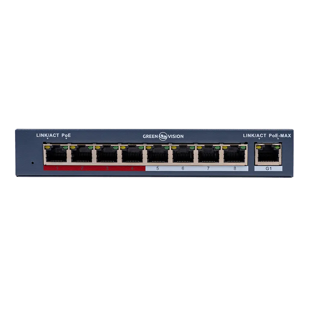 Комутатор мережевий POE GV-018-AI-8+1PG - фото 3