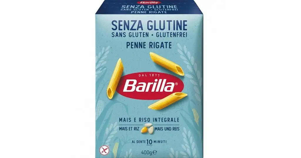 Безглютенові макарони Barilla Senza Glutine Penne Rigate 400г.