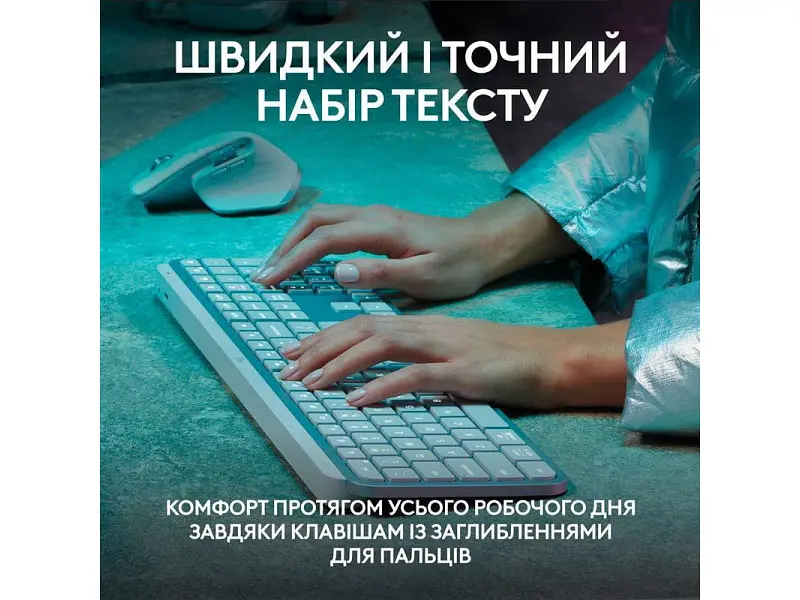 Клавіатура Logitech MX Keys S Pale Grey UA (920-011588) - фото 3