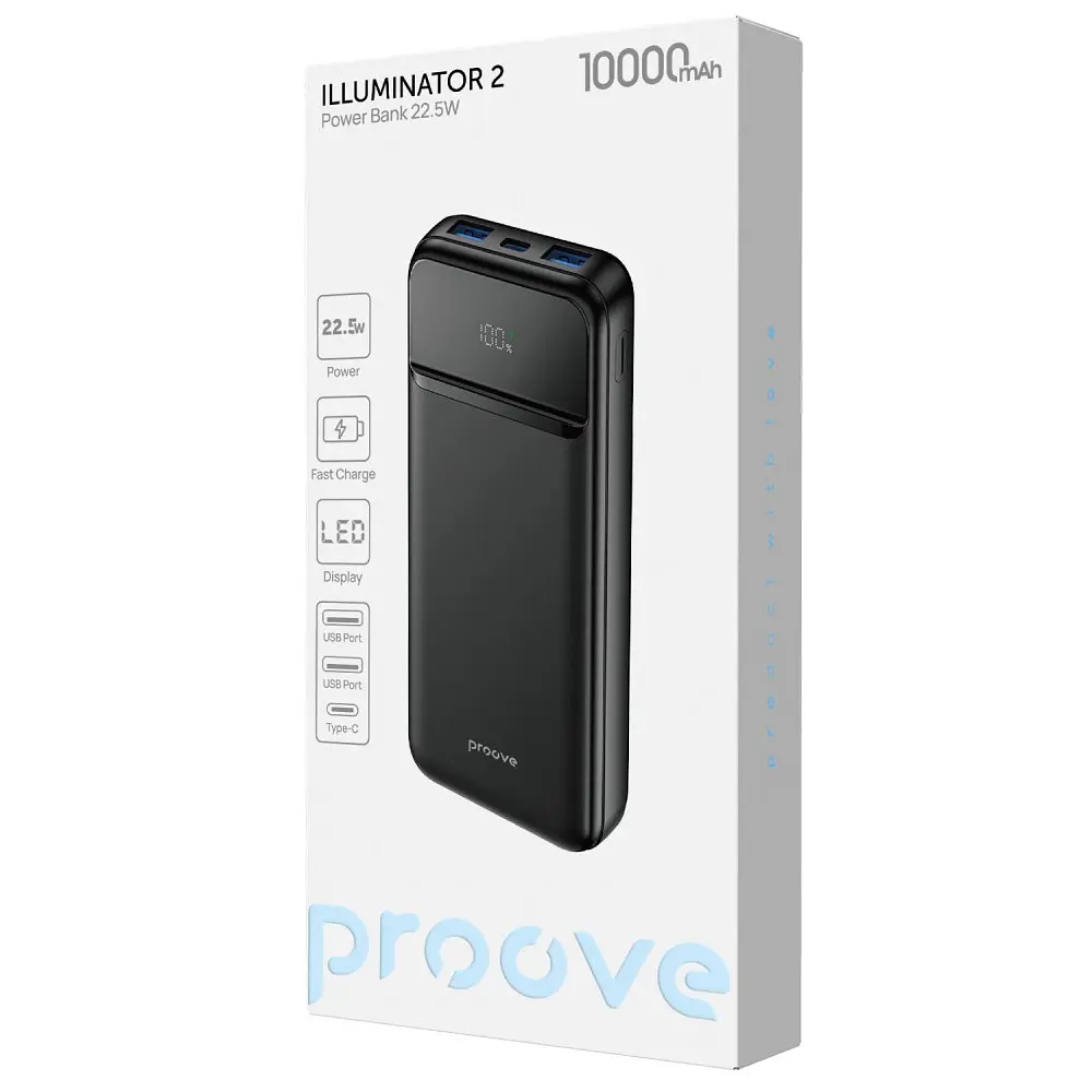 Портативна Батарея Proove Illuminator 2 22.5W 10000mAh - фото 2