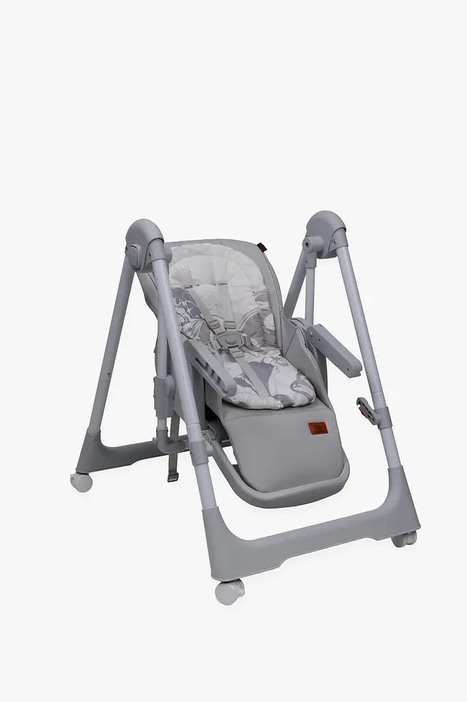 Стілець-гойдалка для годування дитини 2 в 1 VELANO Nomi, light grey - фото 7