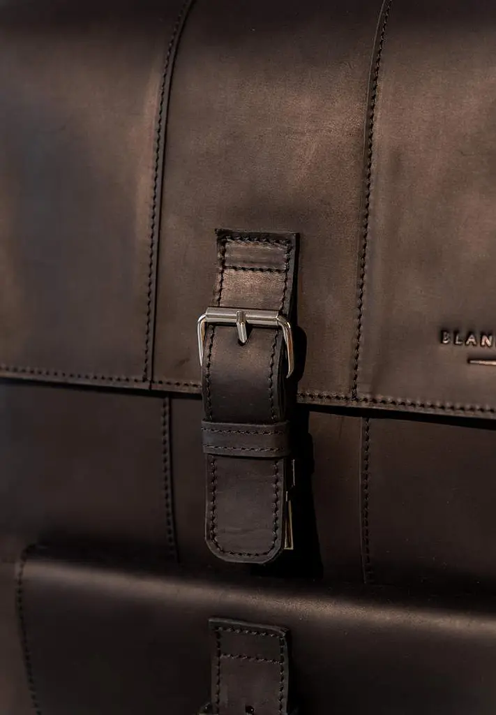 Шкіряний рюкзак Brit чорний Crazy Horse - фото 10