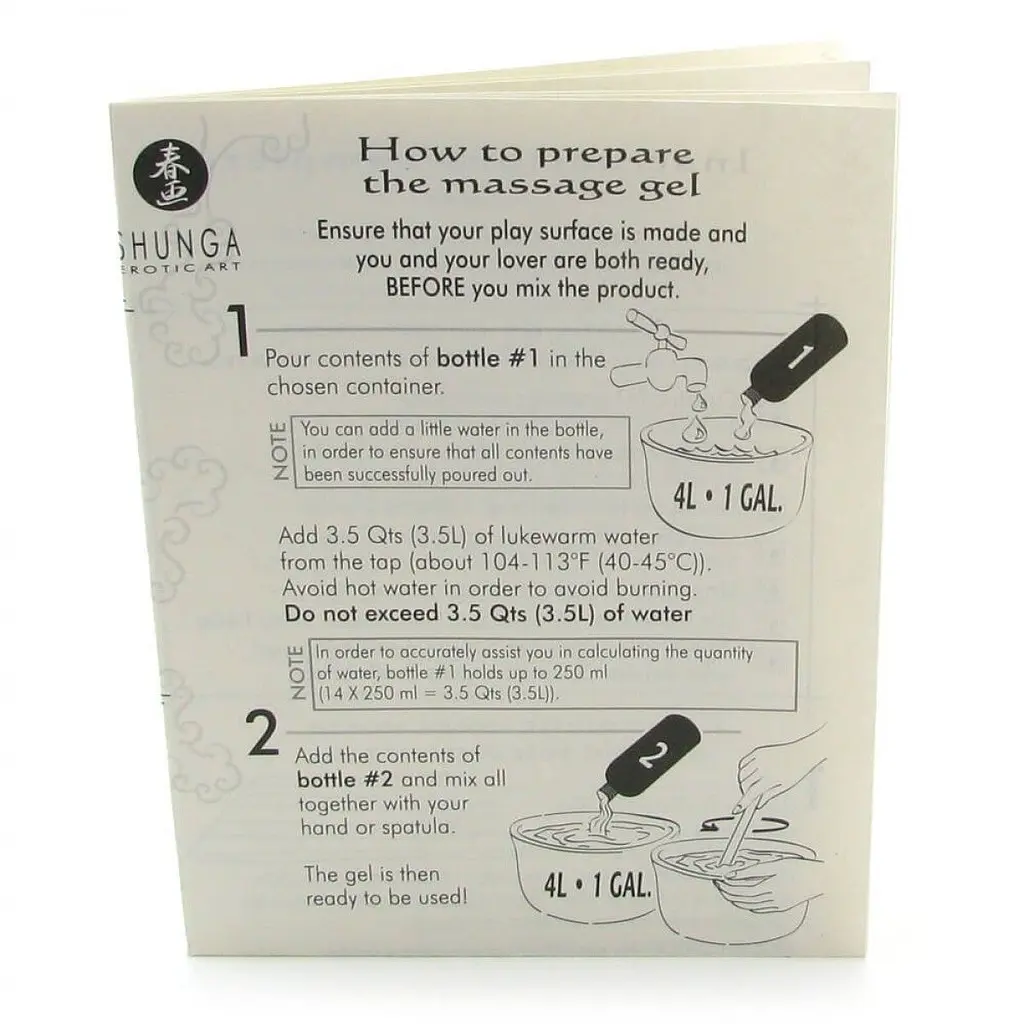 Набір для еротичного масажу Shunga Massage Gel Полуничне шампанське, 500 мл - фото 6