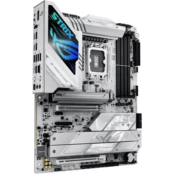 Материнська плата Asus Rog Strix Z890-A Gaming WIFI s1851 Z890 4xDDR5 M.2 DP HDMI Wi-Fi BT ATX білий - фото 3