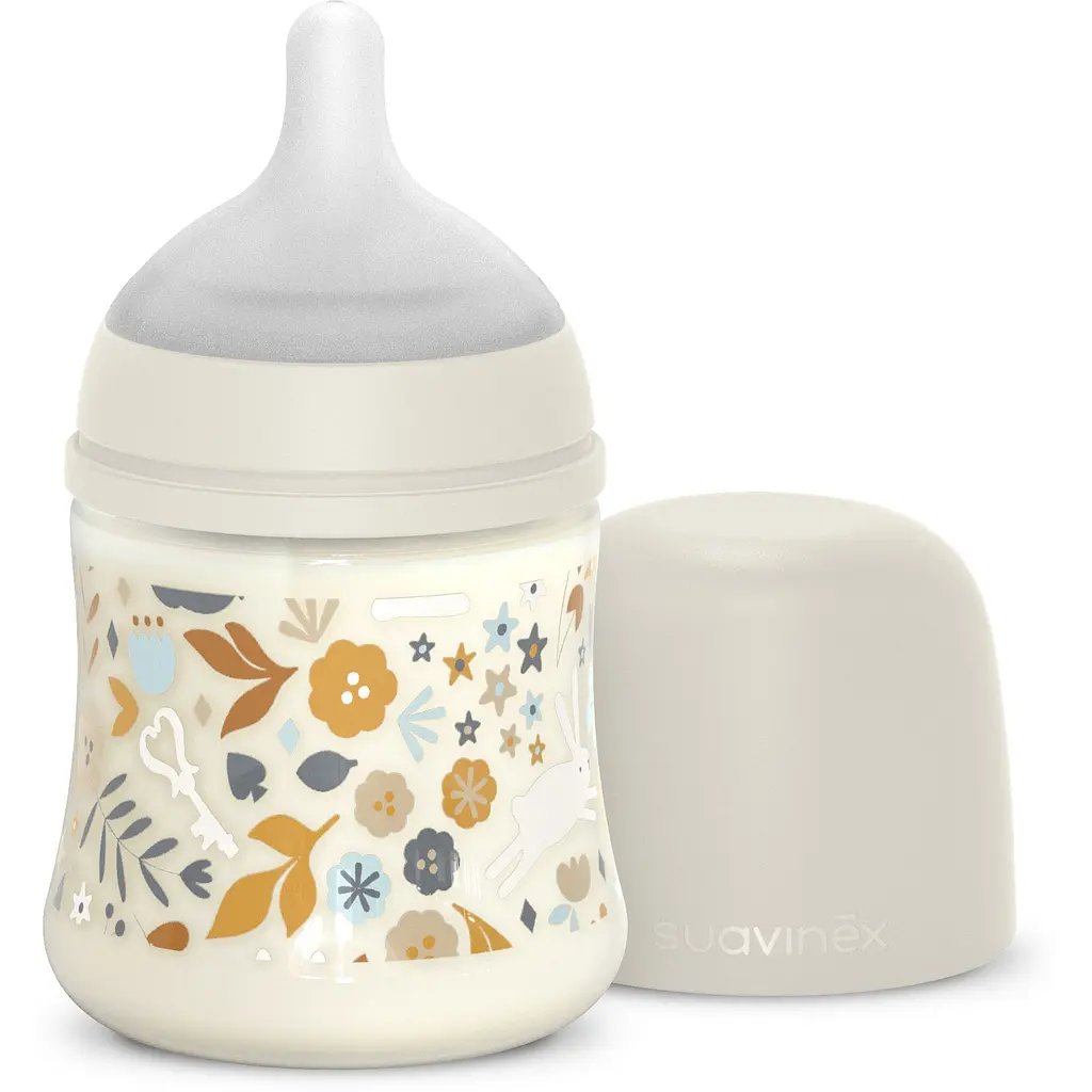 Пляшечка для годування Suavinex Wonderland 150 мл повільний потік біла (308741) - фото 2