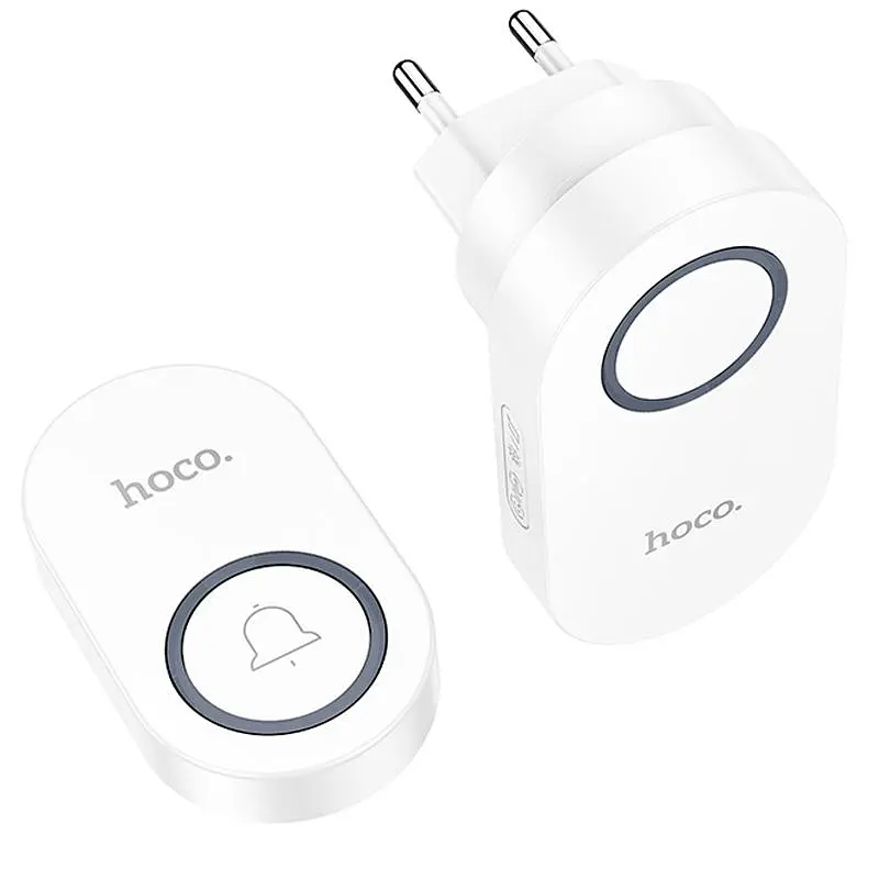 Дверний дзвінок Hoco HI25 Neon Bell White - фото 2