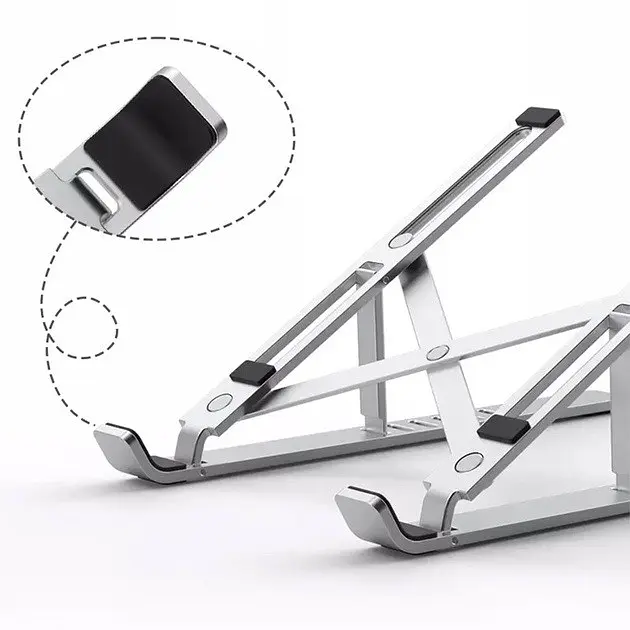 Підставка для ноутбука WIWU s400 Laptop stand срібляста - фото 5