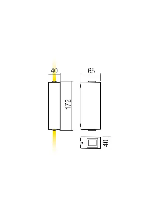 Бра вуличне ACE AP LED SMD 2X5.84W IP54 DG 3000K (5.1.2) Redo 90421 - фото 2