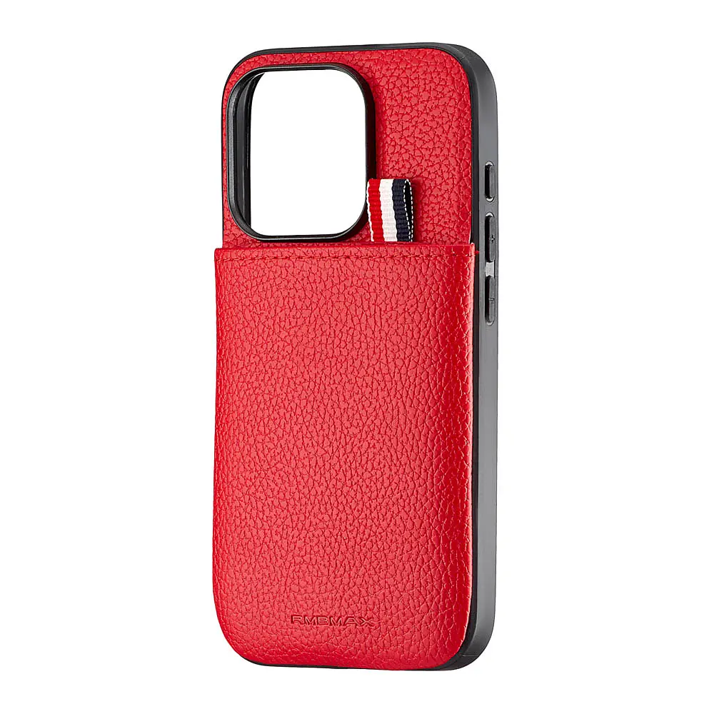Чохол Jinduka Leather Pocket iPhone 15 Pro Red