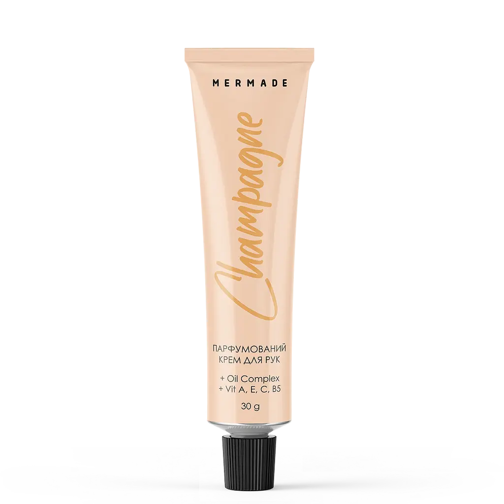 Набор Mermade Сhampagne Body Care: лосьон для тела 100 мл + гель для душа 100 мл + крем для рук 30 г + косметичка - фото 4