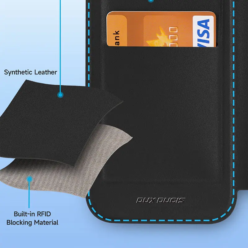 Чохол-книжка Dux Ducis Skin X Pro with MagSafe для Apple iPhone 15 Pro Max (6.7) Black - фото 6