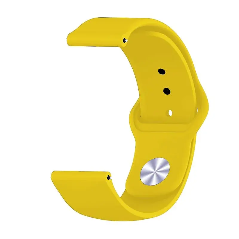 Силіконовий ремінець BeCover для Xiaomi Amazfit Bip/Bip Lite/Bip S Lite/GTR 42mm/GTS/TicWatch S2/TicWatch E Yellow (706201) - фото 2