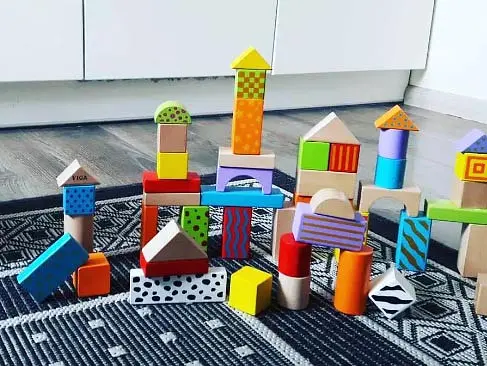Дерев'яні кубики Viga Toys 59695 Візерункові блоки Ігровий набір 50 шт 3 см - фото 3