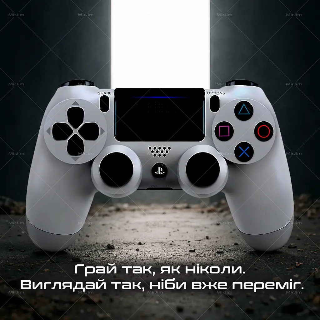Бездротовий геймпад Sony DualShock 4 White для PS4/PC/Смартфону - фото 5