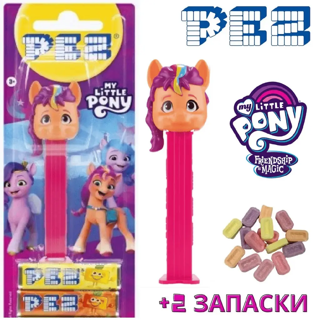 Диспенсер із цукерками Pez My Little Pony Sunny 17г - фото 2