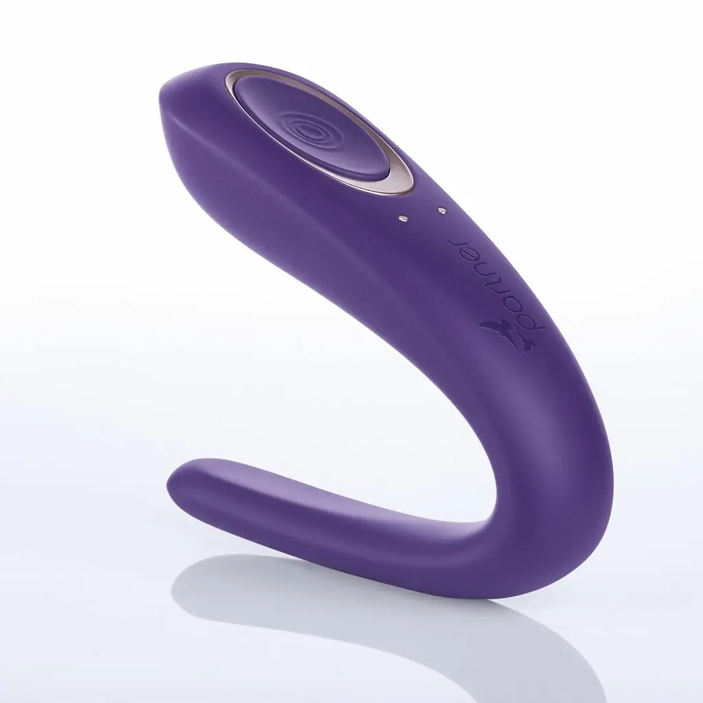 Вібратор для пар Satisfyer Double Classic 17 см фіолетовий - фото 5