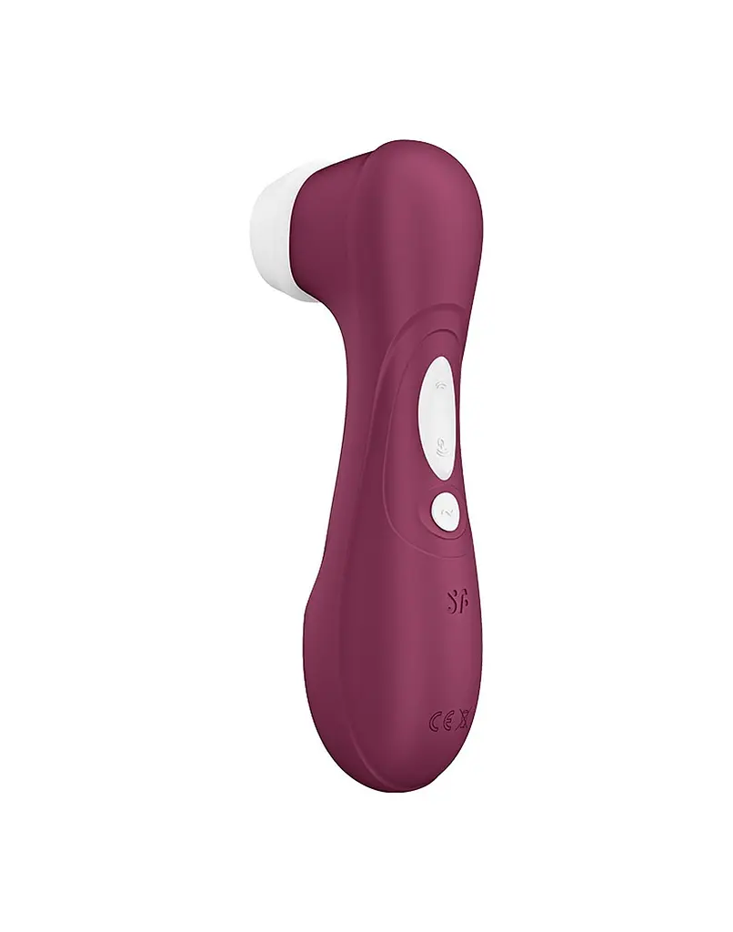 Вакуумний стимулятор клітора з вібрацією Satisfyer Pro 2 Generation 3 Connect App бордовий - фото 5
