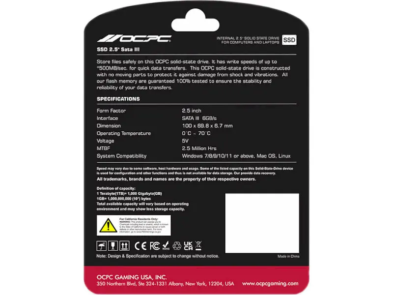 SSD-накопичувач OCPC XTL-200 1 TB (SSD25S3T1TBLT) - фото 3