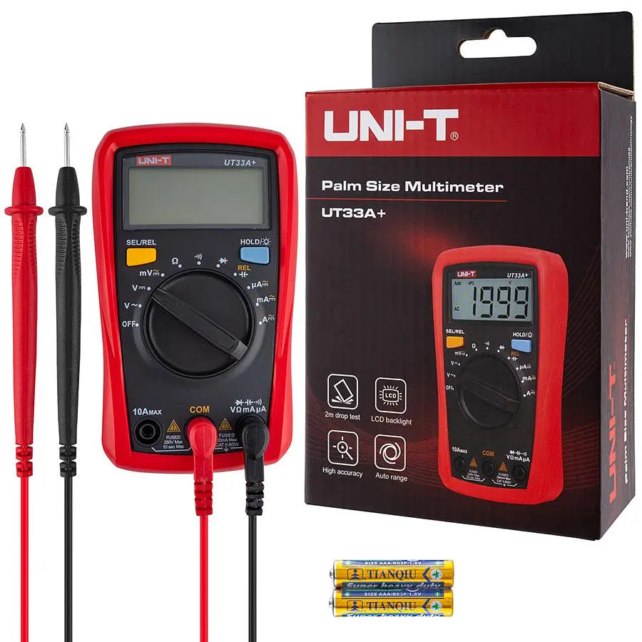 Цифровий Мультиметр UNI-T UT33A+ з ручним вибором діапазонів