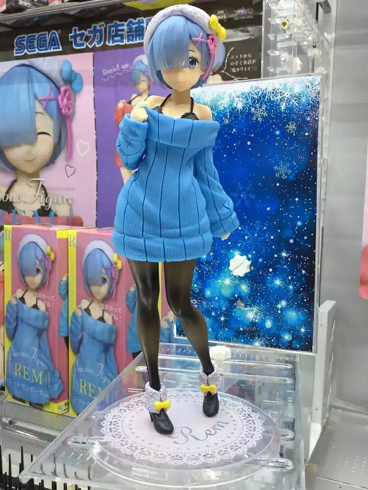 Фігурка Taito Re Zero Rem Knit Dress Жизнь в альтернативном мире с нуля Рем в голубом светре 23смnimeRZ 22.103 - фото 4