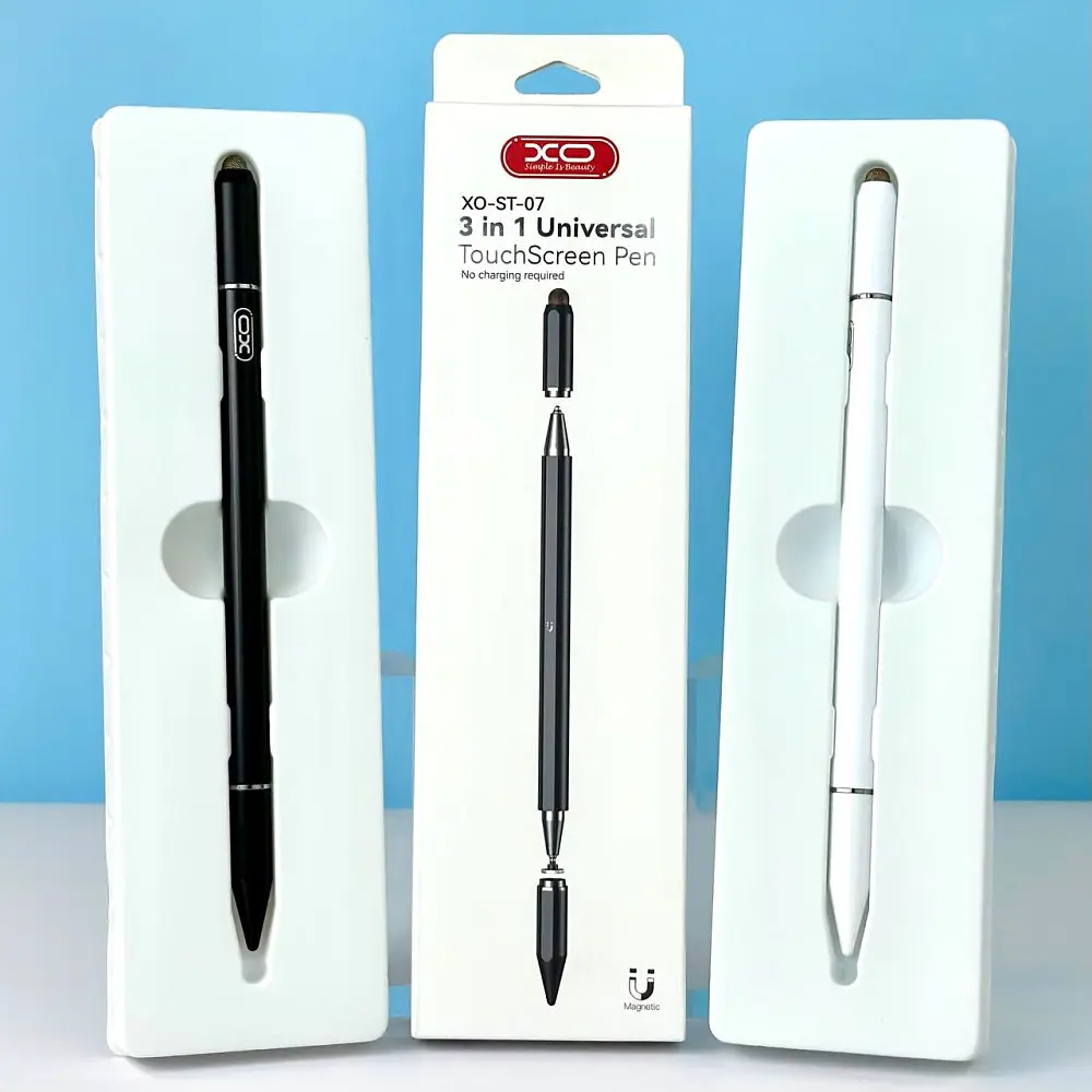 Стилус XO Pen ST-07 3 in 1 чорний - фото 2