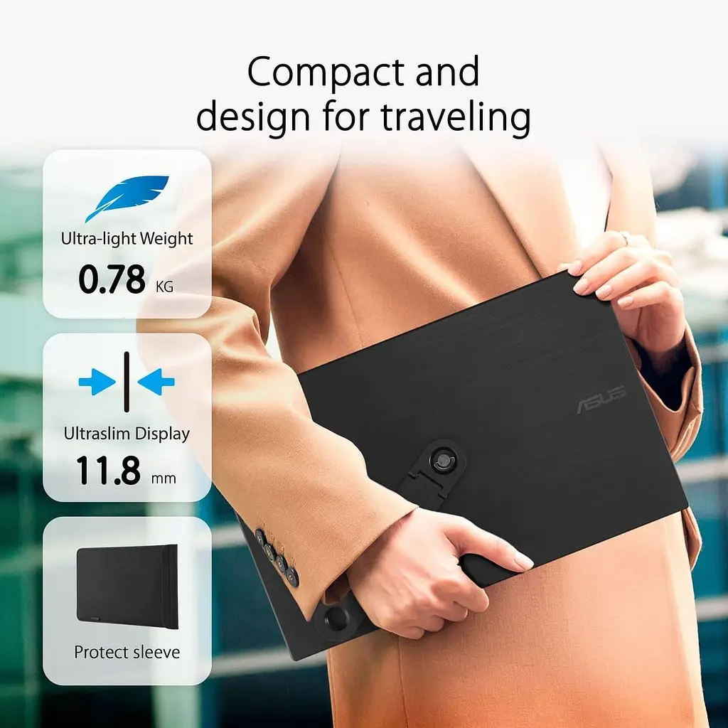 Монітор 15.6" ASUS ZenScreen MB166CR Portable FHD IPS 60Hz (90LM07D3-B03170) - фото 10