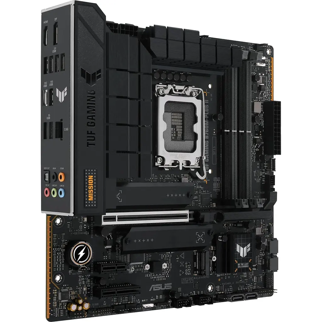 Материнская плата Asus TUF Gaming B760M-PLUS II s1700 B760 4xDDR5 M.2 HDMI DP mATX - фото 2