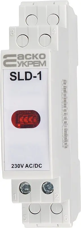 Сигнальний індикатор модульний SLD‑1 АСКО‑УКРЕМ (A0140030032) червоний - фото 2