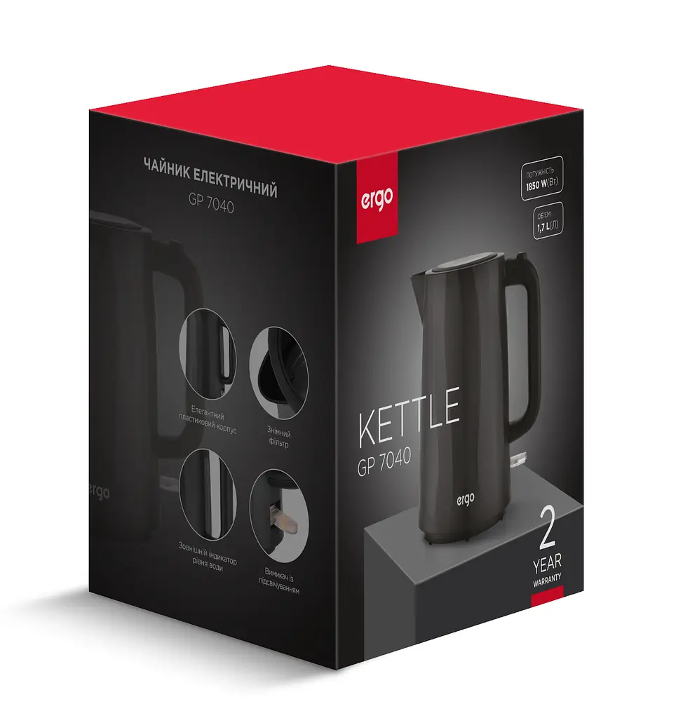 Електрочайник Ergo GP-7040 teh0021961 - фото 6