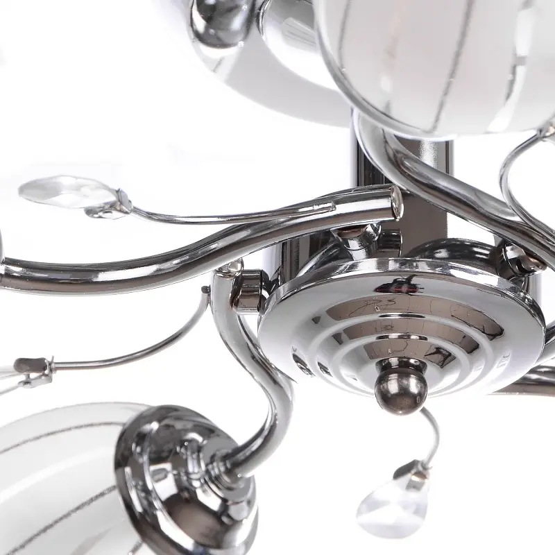 Люстра потолочная Brille классическая E14 40W CH (LK-222C/5) - фото 4