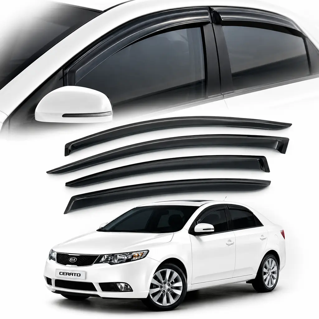 Дефлектори вікон вітровики для Kia Cerato 2009-2013 Седан (K21)