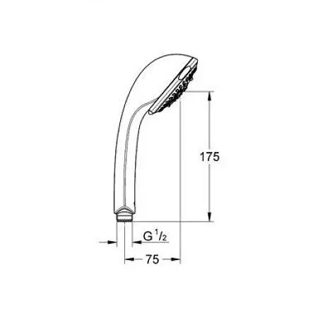 Ручний душ Grohe RELEXA 28795000, Хром - фото 2
