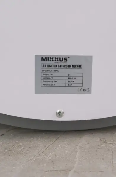 Дзеркало Mixxus PLAIN MC10-80 з LED Touch, Anti-fog, димером, регулюванням яскравості, годинником (MI6932) - фото 9