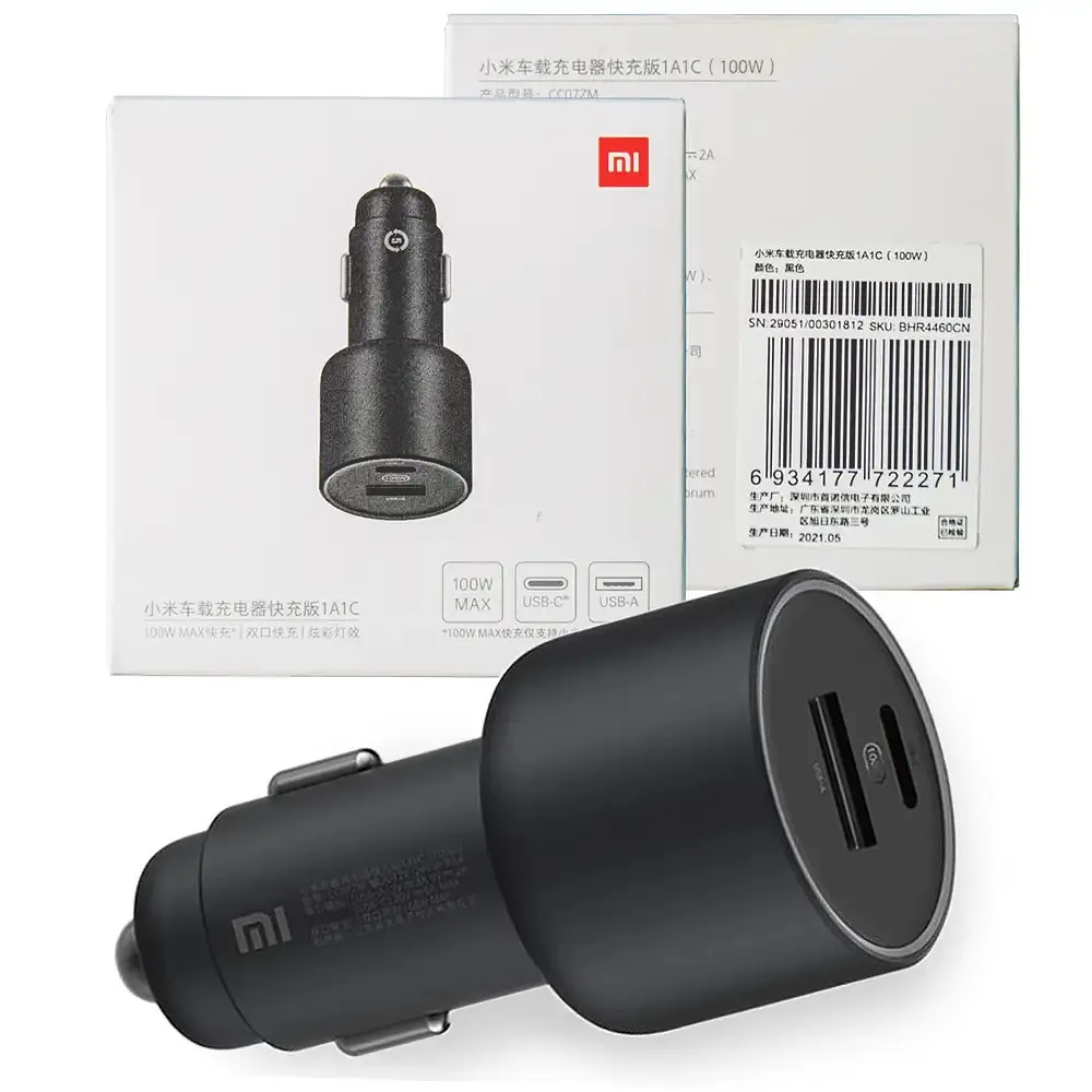 Автомобильный зарядный Xiaomi Mi Car Charger 100 W 1 A1C 100 ватт - фото 5