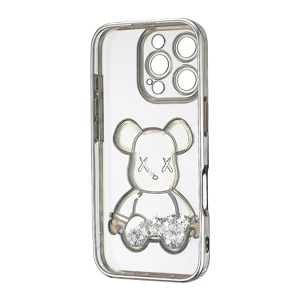 Чохол Shining Bear Case Protected Camera iPhone 16 Pro Silver - фото 3