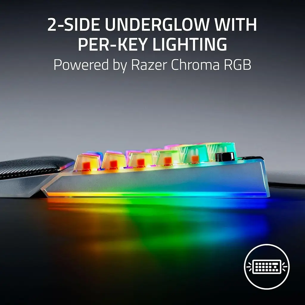 Клавіатура Razer BlackWidow V4 75% Compact Phantom White (RZ03-05003500-R3M1) - фото 4