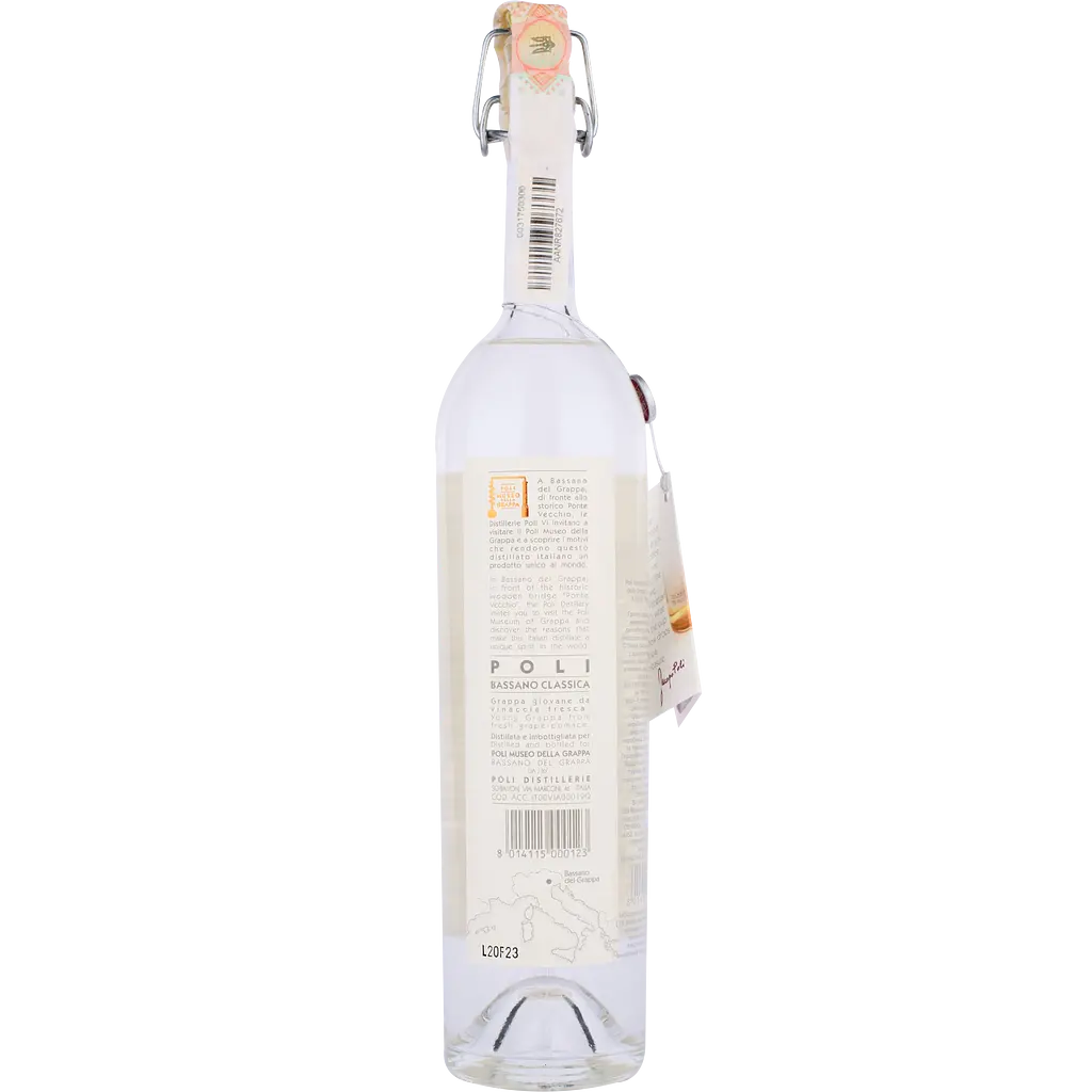 Граппа Poli Grappa Bassano Classica Museo della Grappa, 40%, 0,5 л - фото 2