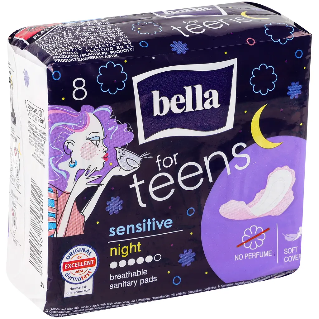 Прокладки гігієнічні Bella for Teens Sensitive Night 8 шт. - фото 2