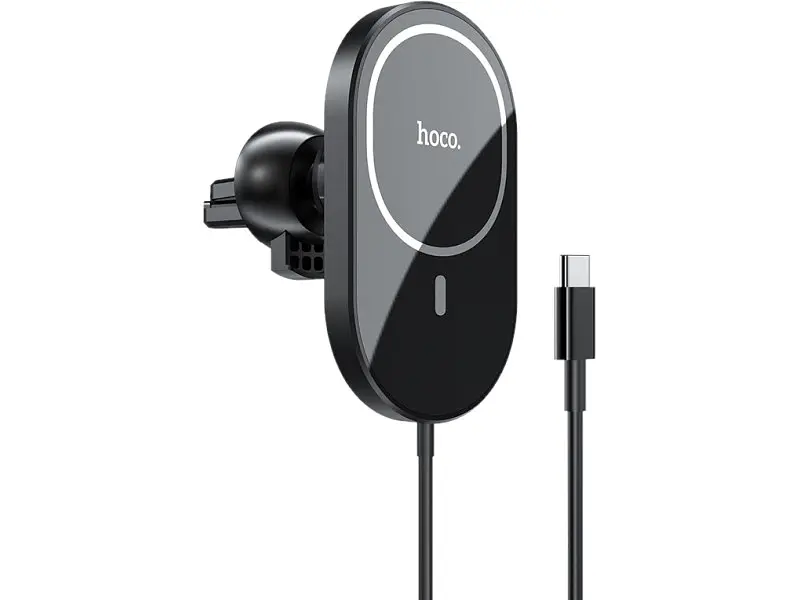 Автомобільний тримач для смартфона Hoco CA90 Magnetic Black (6931474744388)