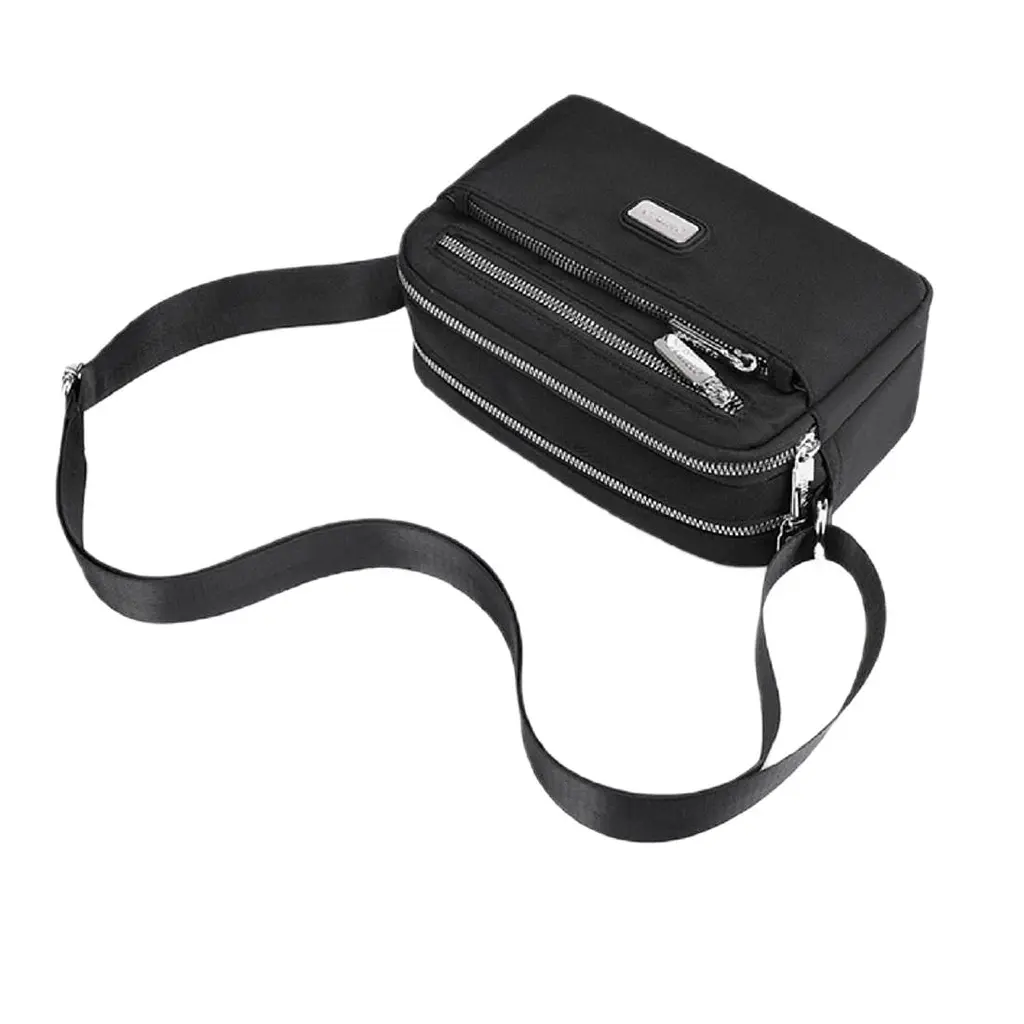 Жіночий чорний тканинний месенджер Confident WT1-5902A - фото 7