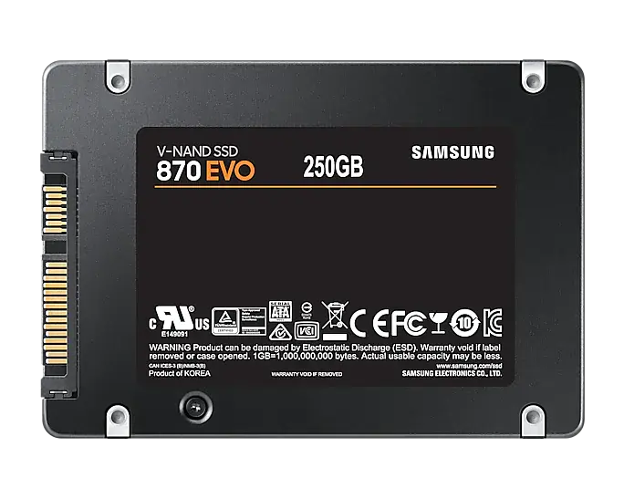 SSD 2,5 250GB Samsung 870 EVO MKX MLC 560/530MB/s