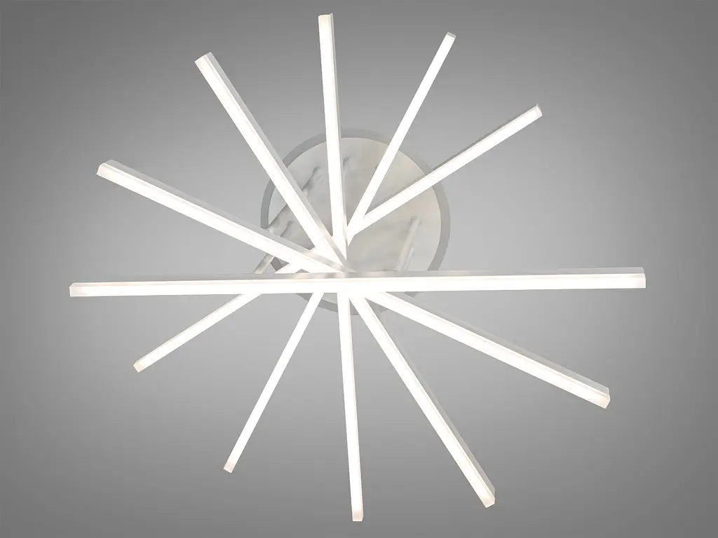 Стельова світлодіодна люстра Diasha 7010WH LED 3color, димер, пульт, 102 W, 65 см, 12-18m2 - фото 4