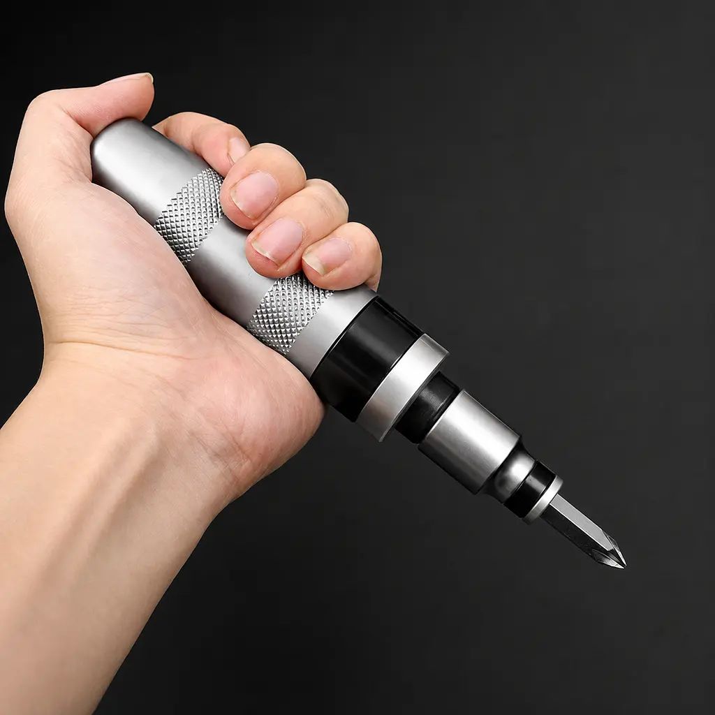 Універсальний набір ударних біт із ударно-поворотною викруткою Impact Screwdriver Set 12 біт у кейсі - фото 4