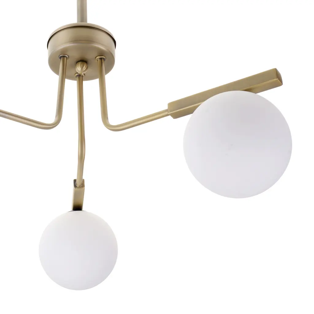 Люстра Brille молекула в спальне G9 30W BZ (BL-803S/3) - фото 3