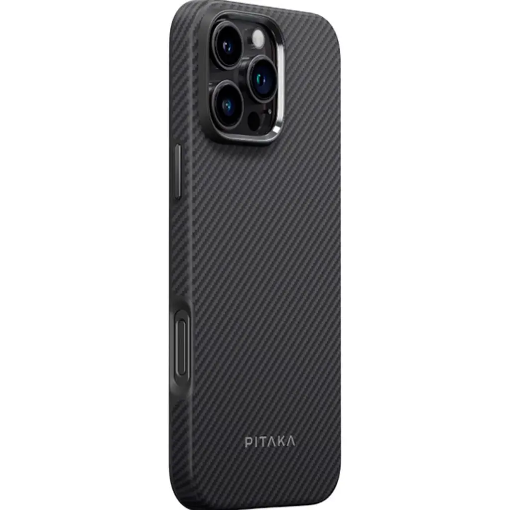 Чохол Pitaka Military-Grade Protective Case Twill 600D для Apple iPhone 16 Pro Black/Grey (KI1601PPA) [132154] - фото 2