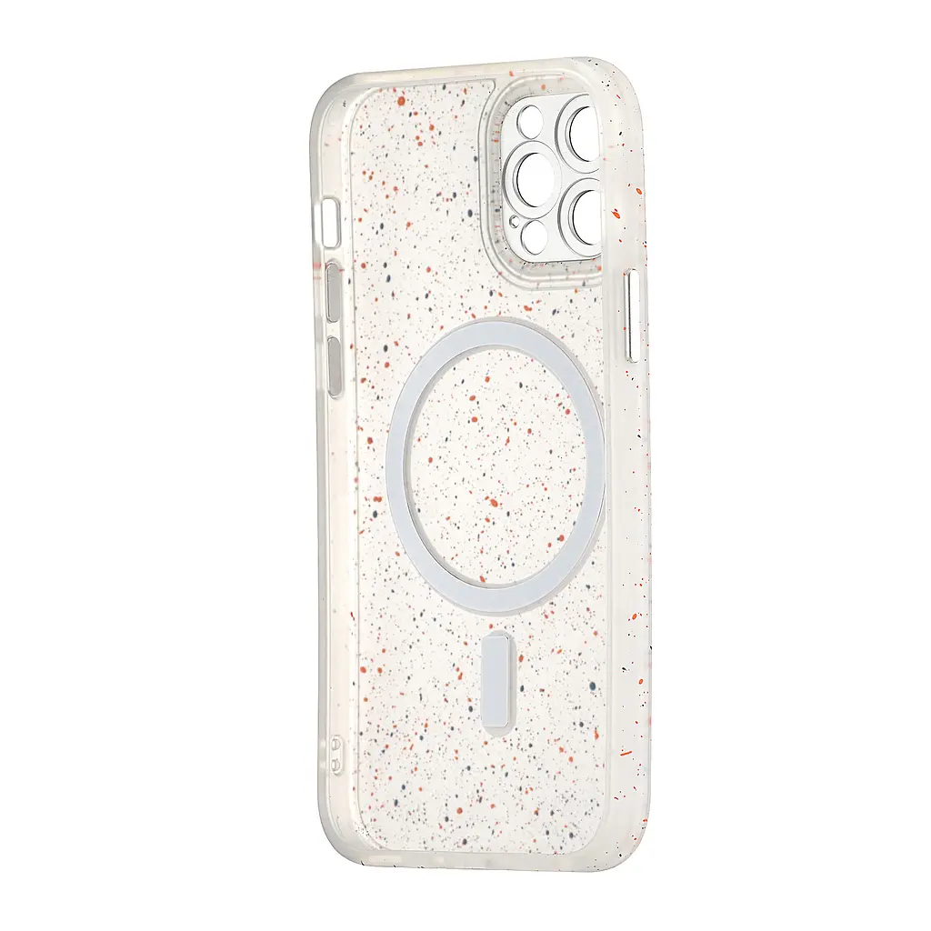 Чохол Splatter with MagSafe Protected Camera iPhone 12 Pro White - фото 3